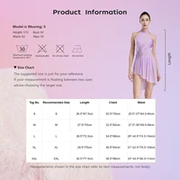 Womens Applique Figure Skating Dress Modern Lyrical Ballet Dance Leotard Tutu Shiny Rhinestone Gymnastic Performance Dancewear - Image 6