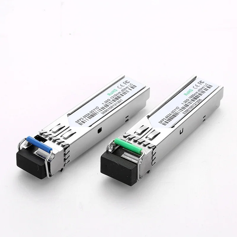 

2PCS 1 pair 1.25G BiDi SFP 1310nm-TX/1550nm-RX 40km DDM Transceiver Module for Cisco / H3C / HP and more brand