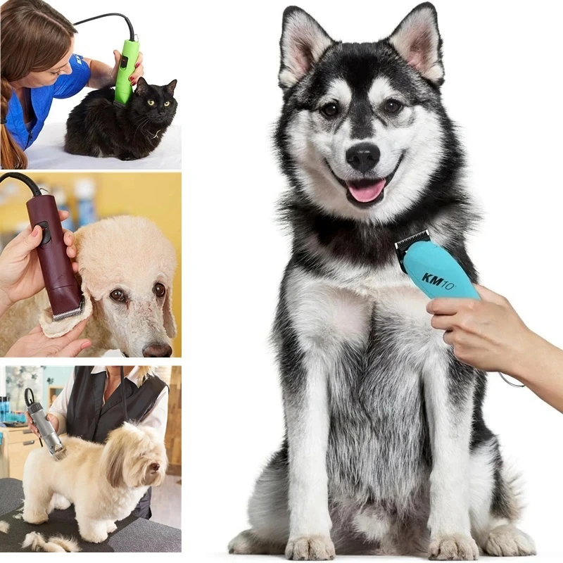 Barber Hair Clipper Blade Pet Grooming Clipper #10 Ceramic Detachable Pet Clipper Replacement Blade Compatible With Andis Oster A5 Wahl KM Series Dog/Animal Clippers 1.5mm