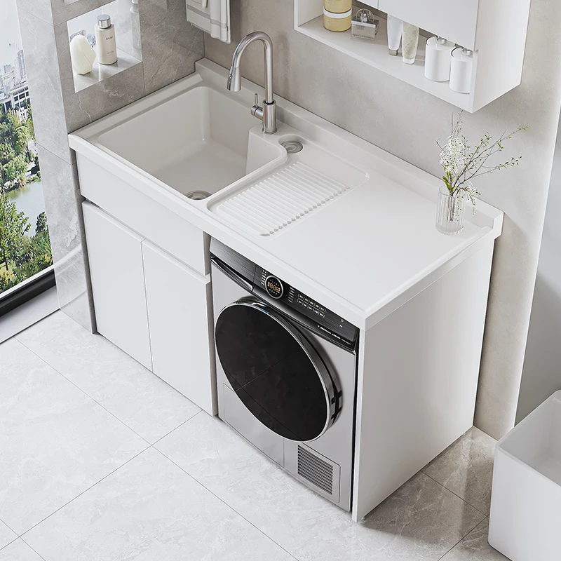 Large board laundry cabinet significant other combination household washing machine cabinet drum laundry pool integrated