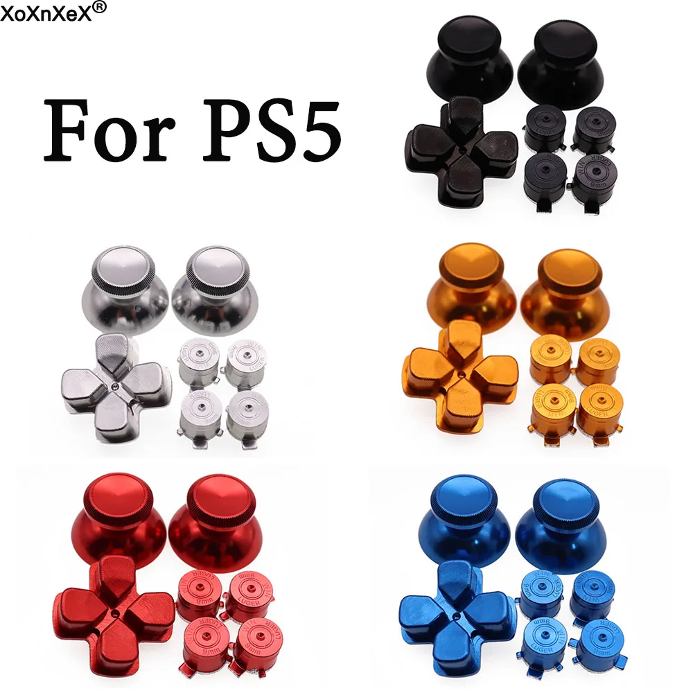 Bottoni In Metallo Bastoncini Per Pollice Per Controller Ps5 Tappo Joystick Di Ricambio Accessori Per Pulsanti Abxy D-Pad