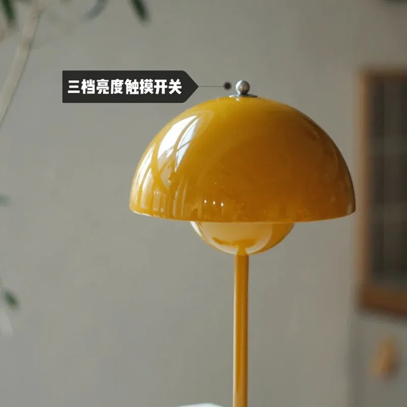 북유럽 덴마크 버드 테이블 램프, 결혼식 침실 책상 장식, 분위기 조명, 침대 옆 램프, 버섯 램프
