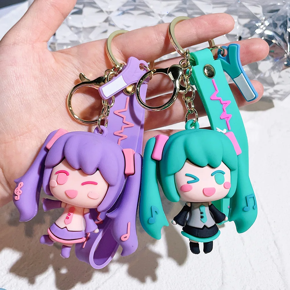 Hatsune Miku Anime Figure Keychain – Creative Cartoon Gift