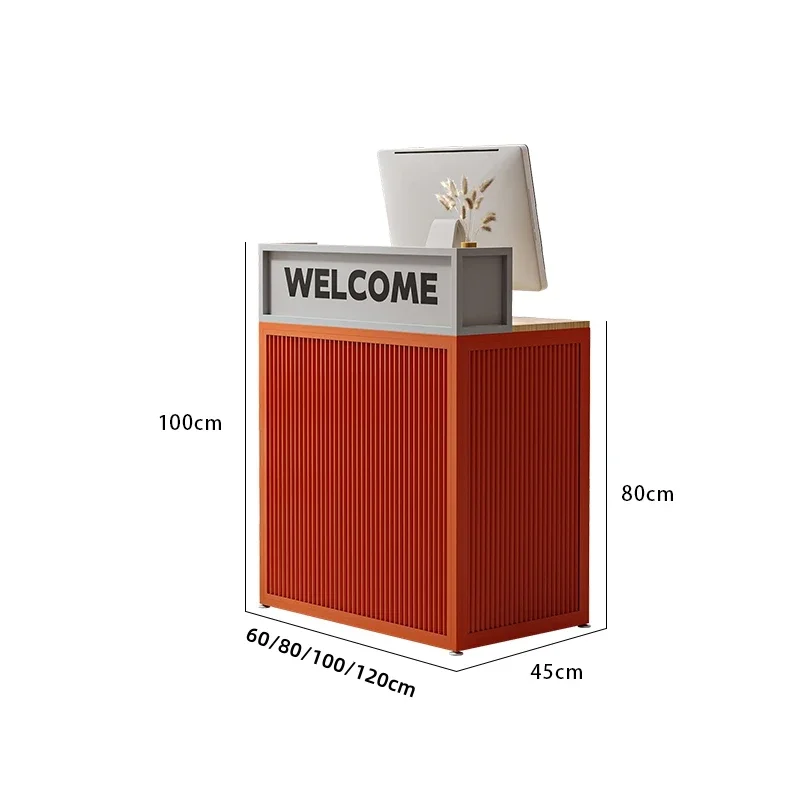 Modern Simple Reception Desks Italian Minimalism Design Podium Counter Storage Beauty Salon Office Furniture Ontvangstbalie FYRD