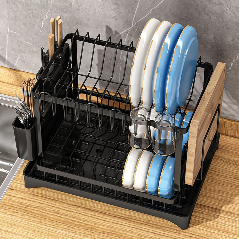 1pc Dish Drying Rack, Large-Capacity Dish Rack For Kitchen Counter