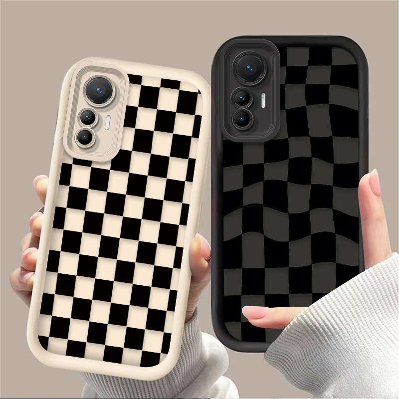Elegant Black and White Checkered Phone Case