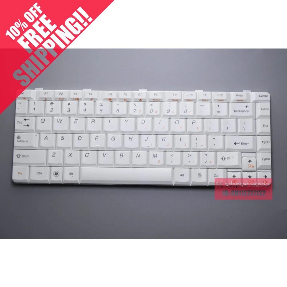 

New Replace FOR LENOVO Ideapad Y650A laptop Keyboard white