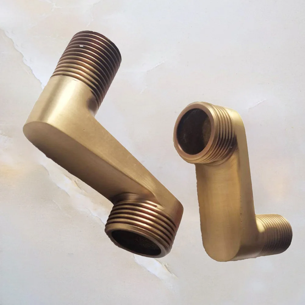 Bathroom Accessory Antique Brass Claw Foot Wall Mounted Bath Tub Rain Shower Faucet Adjustable Adapter Swing Arms ahh300