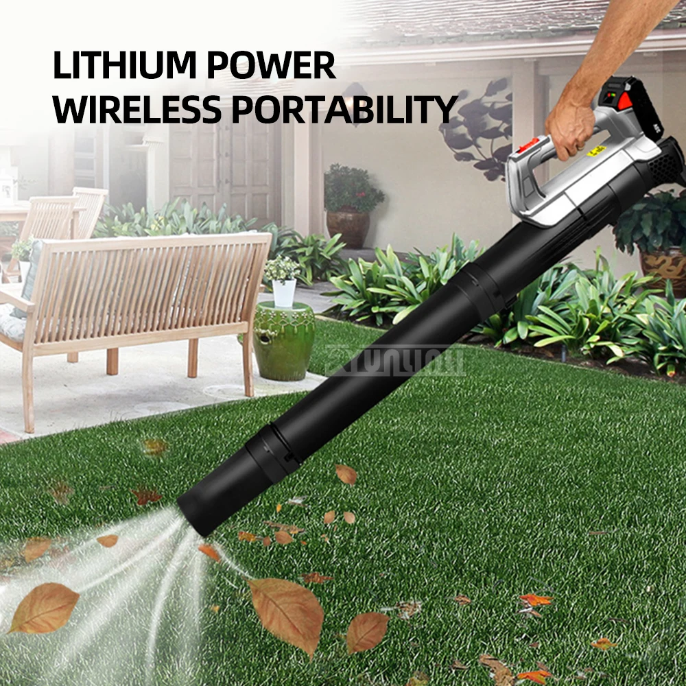 Electric Blower Cordless Leaf Blower Clean Fallen Leaves Dust Snow Tool 20v Battery 6