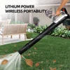 Electric Blower Cordless Leaf Blower Clean Fallen Leaves Dust Snow Tool 20v Battery 6