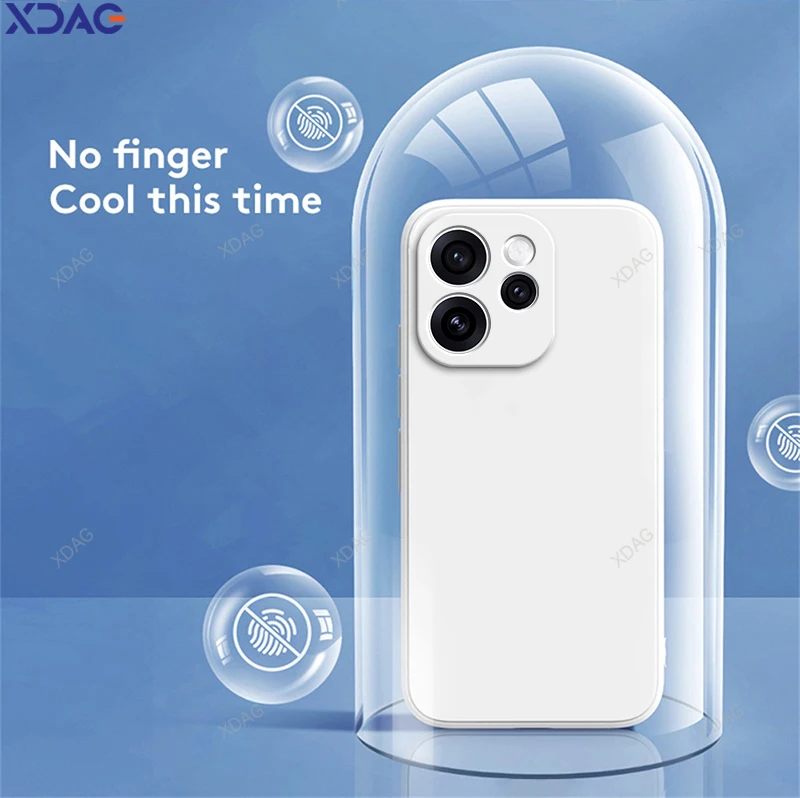 Premium Liquid Silicone Phone Case with Lens Protection - High Quality TPU Classic Back Cover