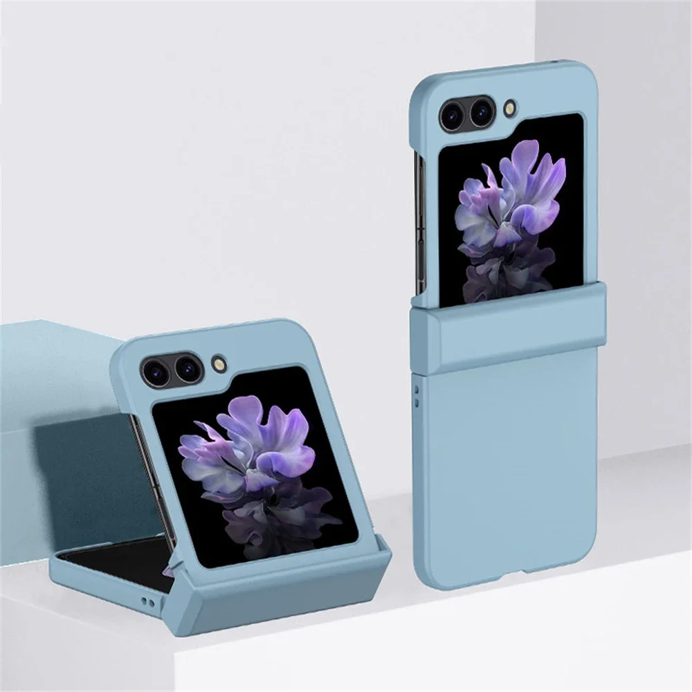 Premium Slim Matte Hinge Protection Case - Heavy Duty Shockproof Armor Cover for Samsung Galaxy Z Flip Series