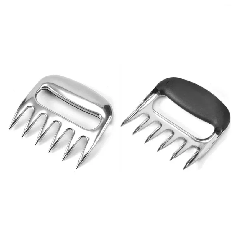 BBQ Grill Accessories 2pcs Meat Fork Shredder BBQ Fork Bear Claw Meat Separator Handle Kitchen Food Slicer BBQ Processor Kitchen Supplies