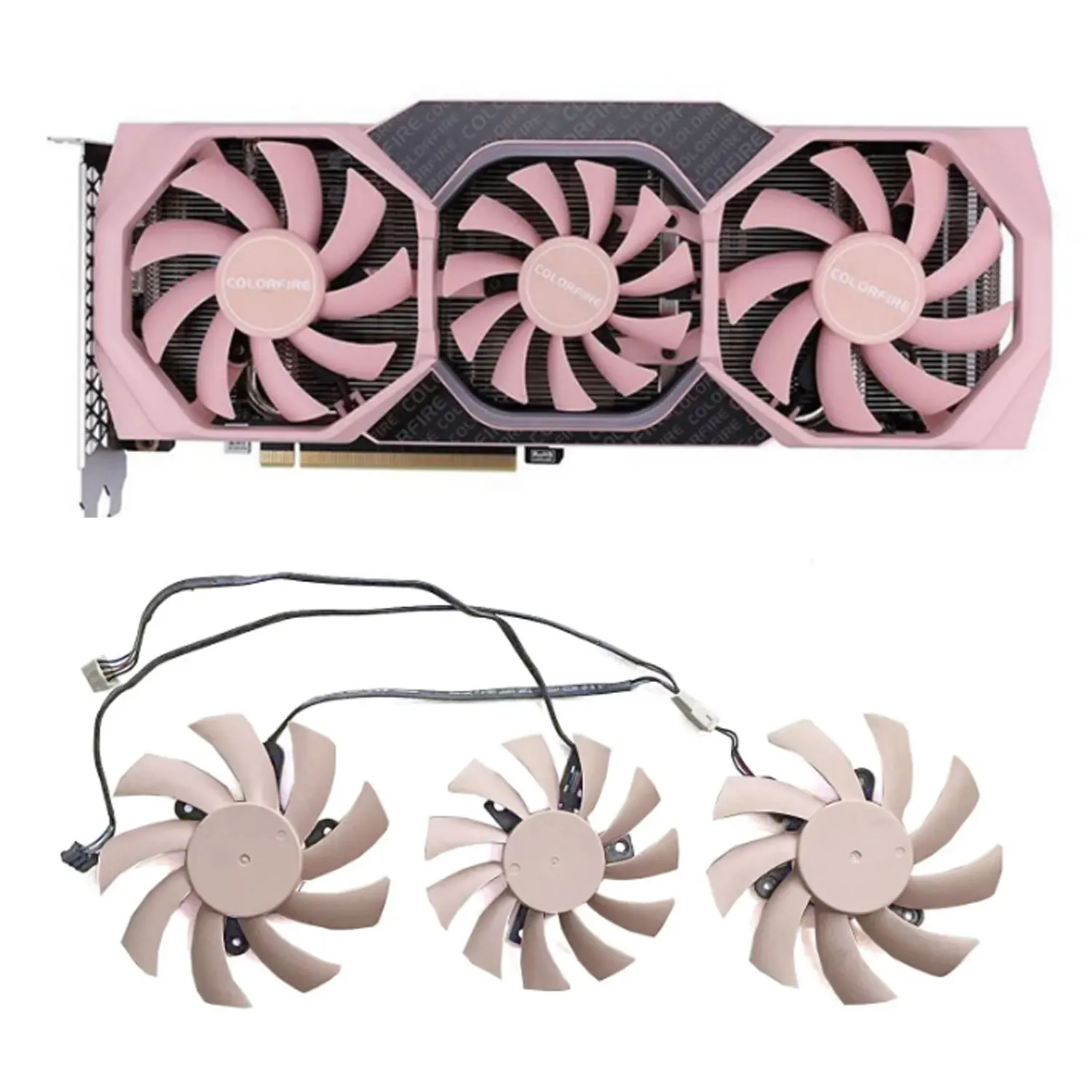 Originale 3Fan 4Pin 85Mm 75Mm Rtx 2060 Nuova Ventola Gpu Adatta Per Scheda Grafica Colorata Radium Wind Geforce Rtx 2060 Yuanqi Oc