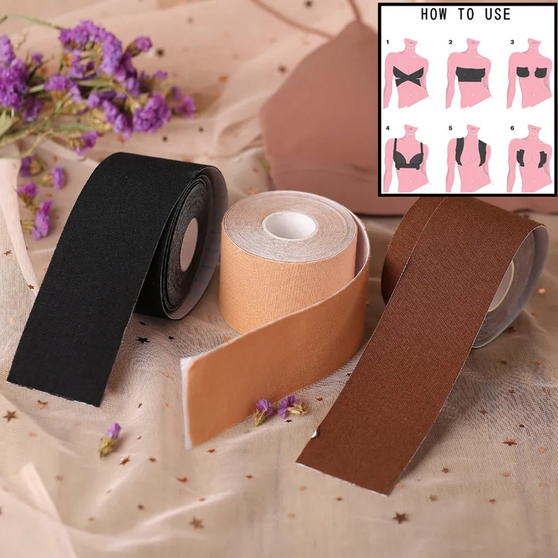 

Fashion 5M Body Invisible Bra Women Boob Tape Nipple Cover DIY Breast Lift Tape Push Up Sticky Bra Lift Up Boob Tape Breast