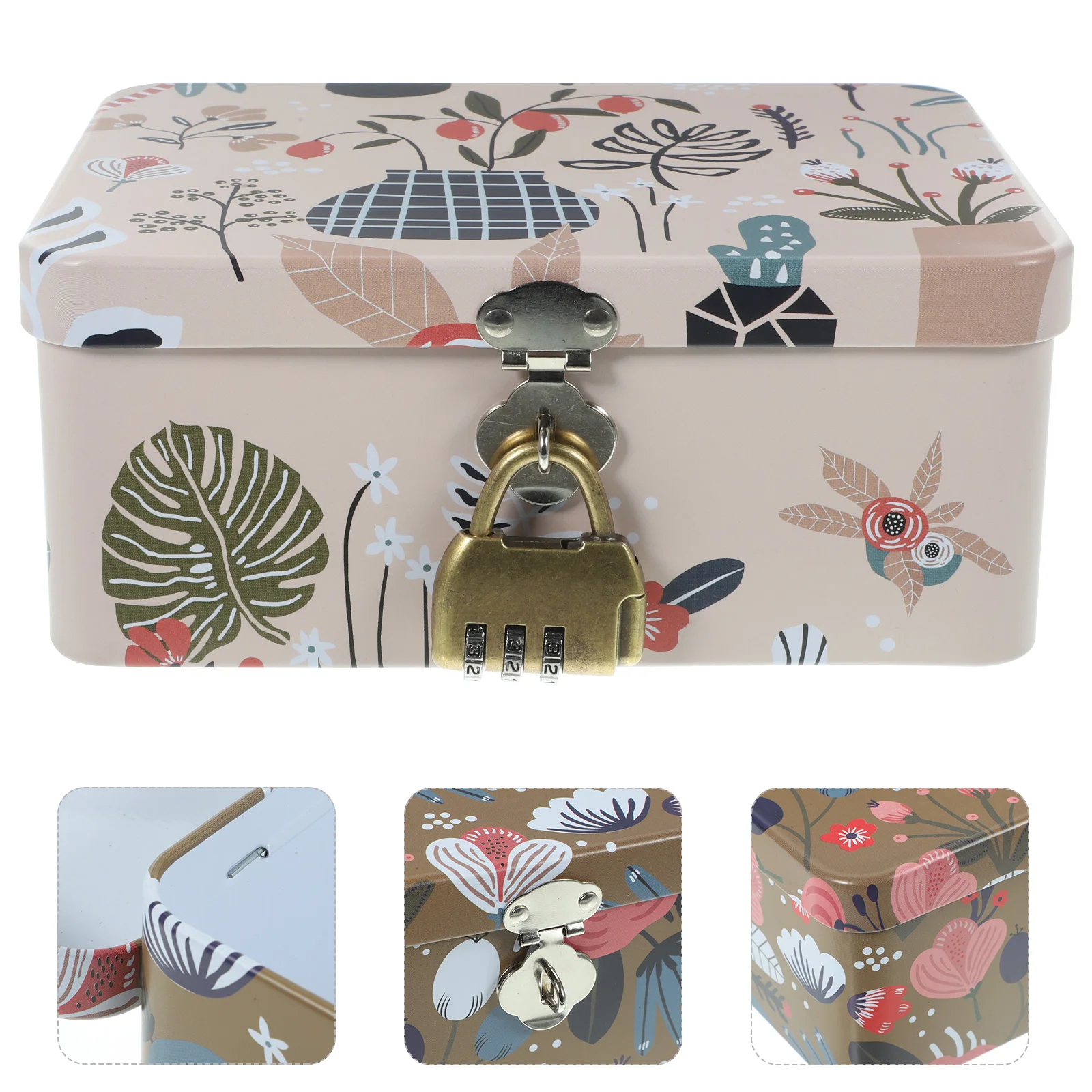 

Practical Multi-purpose Decorative Sturdy Adorable Stationery Storage Box Cartoon Metal Box Tinplate Box for Daily Use Kids Gift