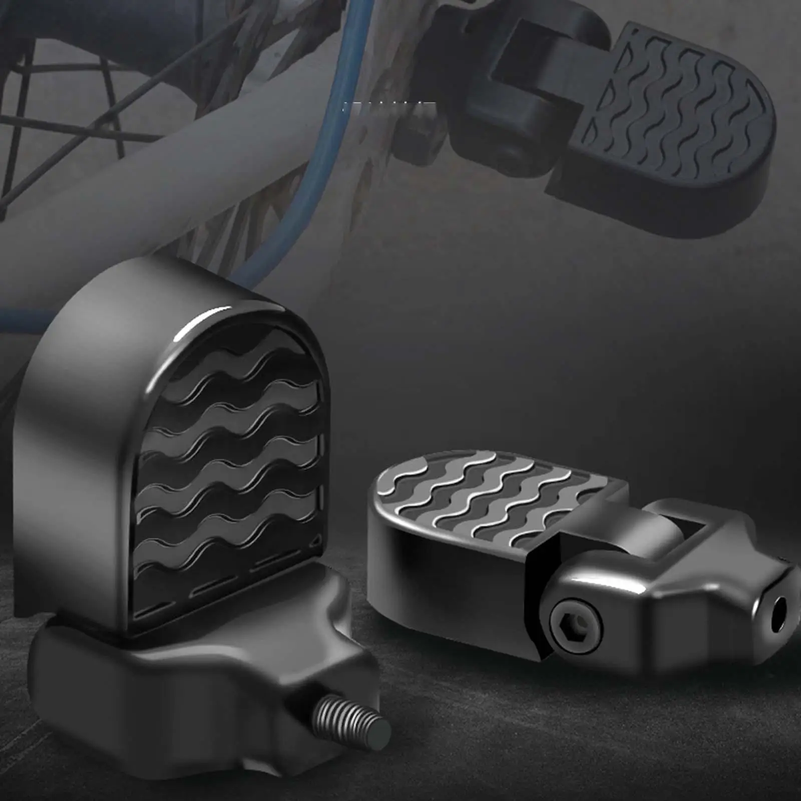 Clavijas Bicicleta BMX 2 Clavijas Para Bicicleta Minghaoyuan - Aleación De  Aluminio, 100mm, Antideslizantes, Para BMX, MTB, Ciudad Estribos Aleación  Aluminio, image size:1600x1600