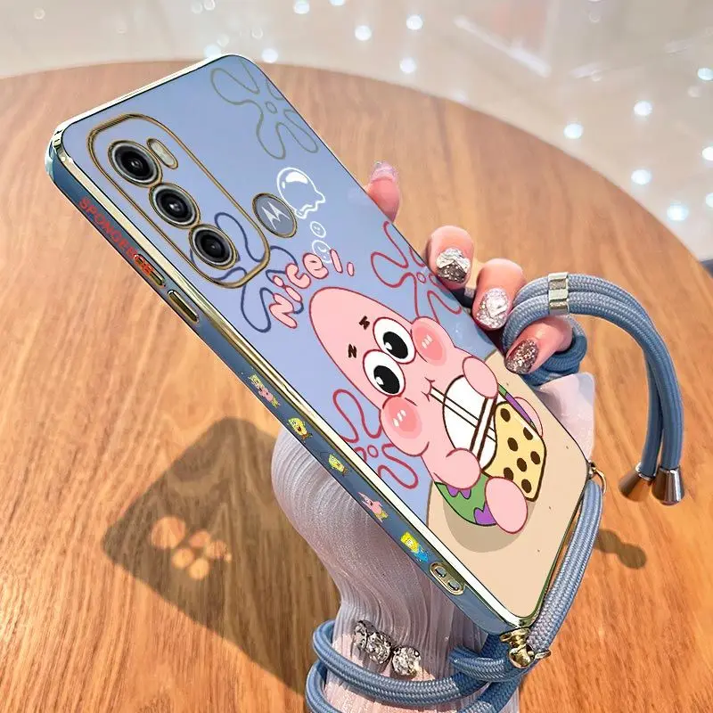 Milk Tea Lanyard Plating Phone Case Cover