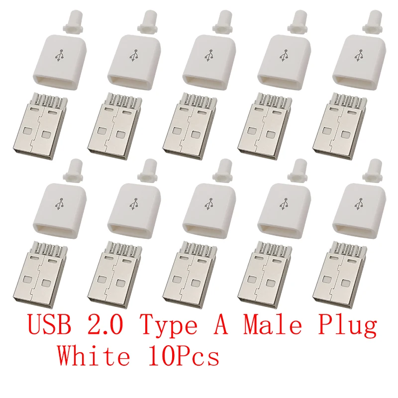 White USB Male