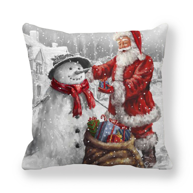 Cushion Cover Merry Christmas Decorations For Home Christmas Ornaments 2021 Navidad Xmas Noel New Year Gifts 2022