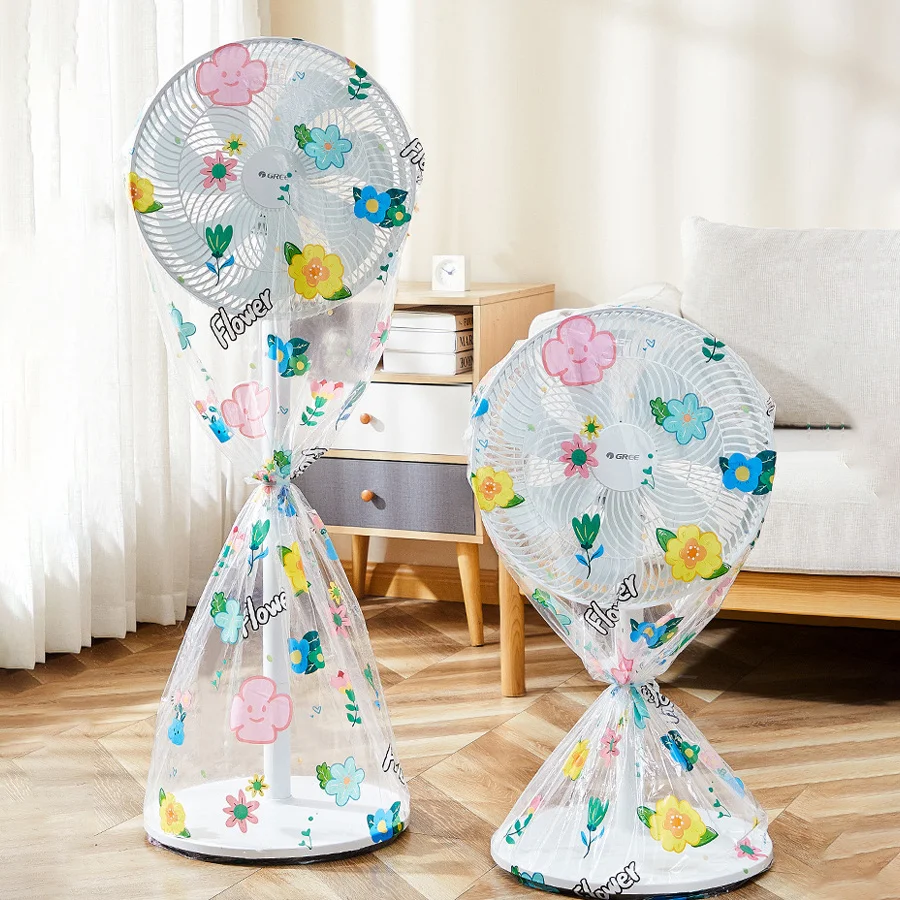 Colorful Waterproof Fan Dust Cover for Home Storage Bag Home Stand Fan Protective Cover Case Safety 2 Size fan cover