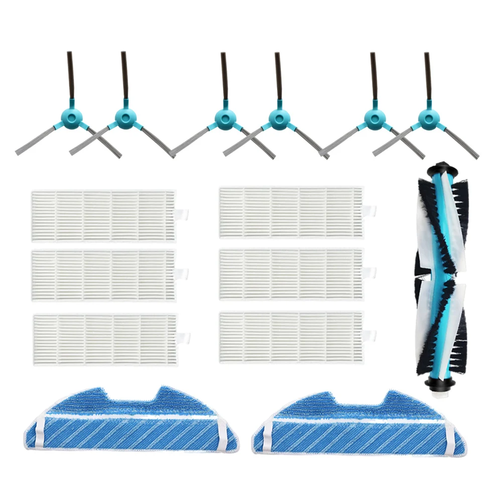 Universelle Seitenbürste für Cecotec Conga 1290 1390 1490 1590, Staub-Hepa-Filter, Mopp-Pad, Ersatz für Roboter-Staubsauger – Detail 1