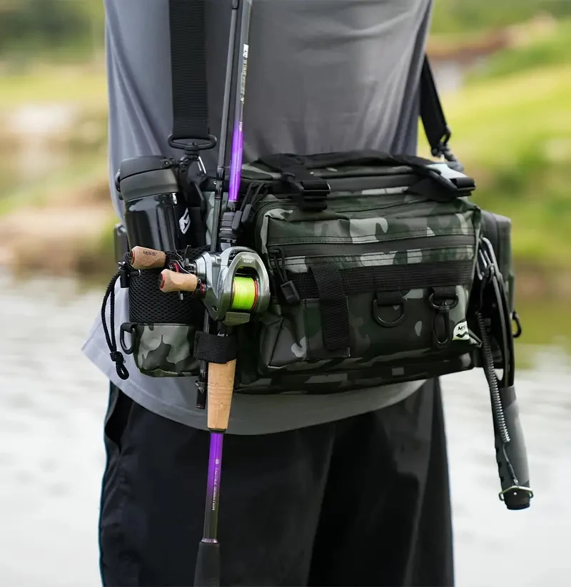 

HANDING Multifunction Fishing Bags Waterproof Outdoors Bags Large Capacity Fishing Tackle for Fishing Hiking Hunting Camping