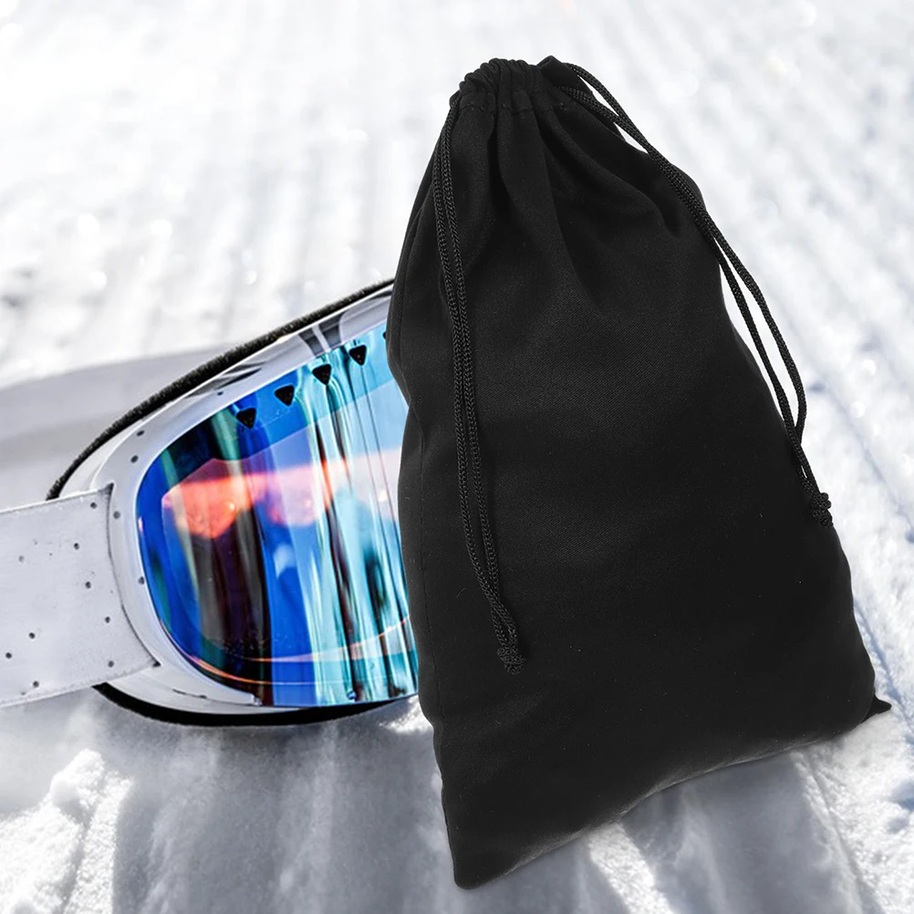 5pcs Glasses Drawstring Bag Portable Anti-scratch Ski Goggles Storage Bag Sunglasses Pouch for Outdoor Protective Snow Goggles 3