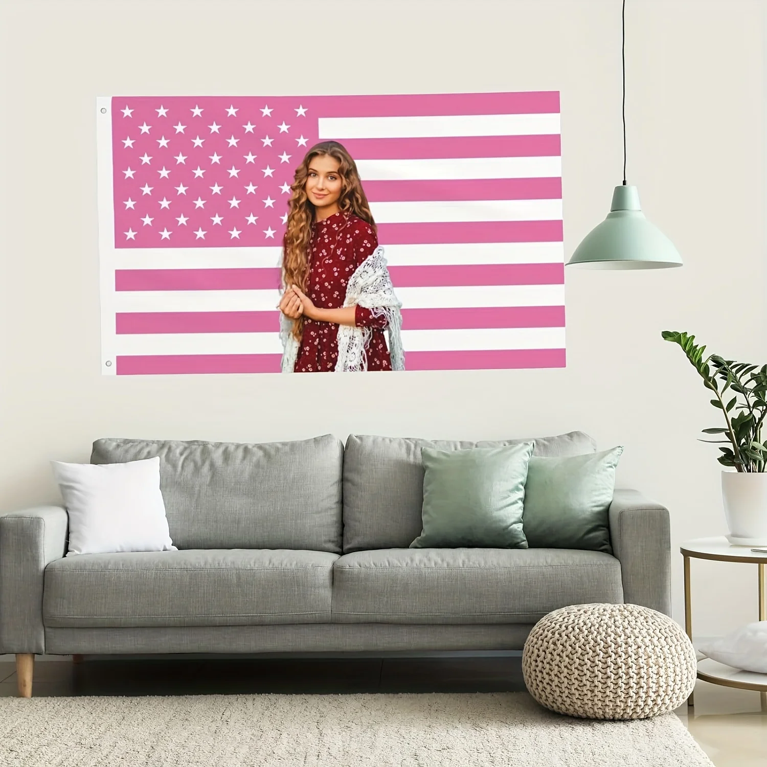 Bandiera Americana Personalizzata 0.9x90 Cm - Decorazione Per Stanza, Eventi - Foto 13