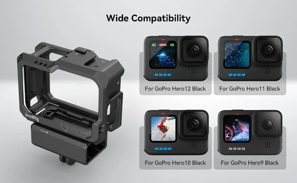 SmallRig Action Camera Full Protection Cage for Hero 13 /Hero12/Hero11/Hero 10/H