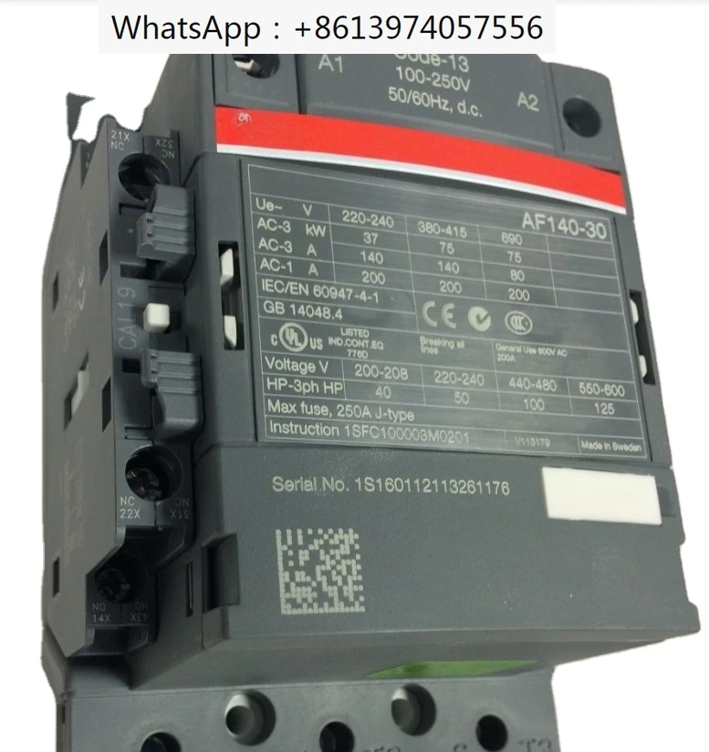 

Контактор AX185-30-11-80 * 220V AX185-30-11-80 AC220V 1SFL491074R8011, контактор переменного тока