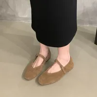 Bailamos Brand New Women Flats Round Toe Shallow Slip On Ladies Casual Ballet Shoes Soft Leather Eelgant Dress Shoes Mujer Size - Image 4