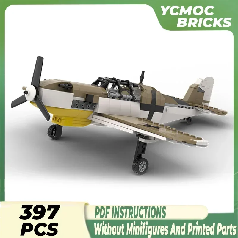 

Конструктор Moc военный самолет модель Messerschmitt Bf 109 F4 технологические блоки подарки Рождественские игрушки наборы для сборки своими руками
