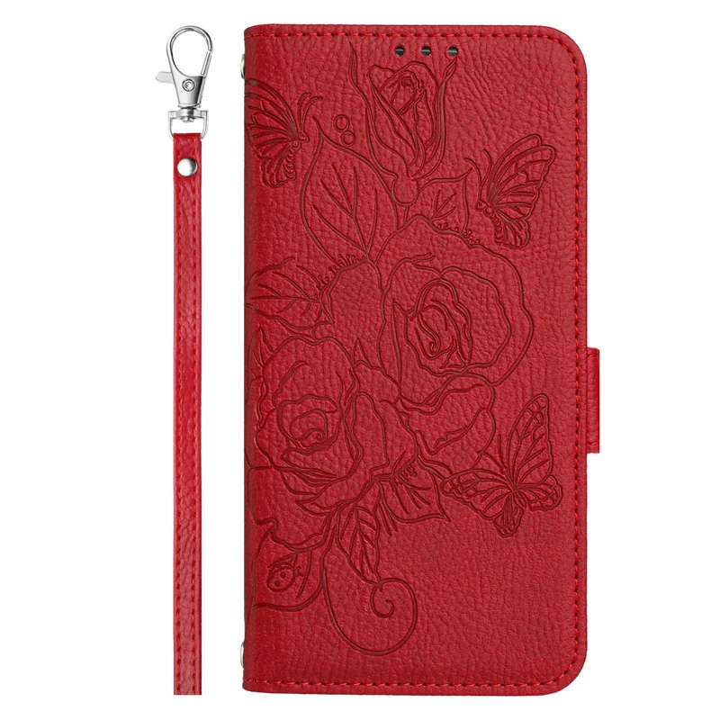 Floral Wallet Flip Case with RFID Blocking - Leather Phone Cover