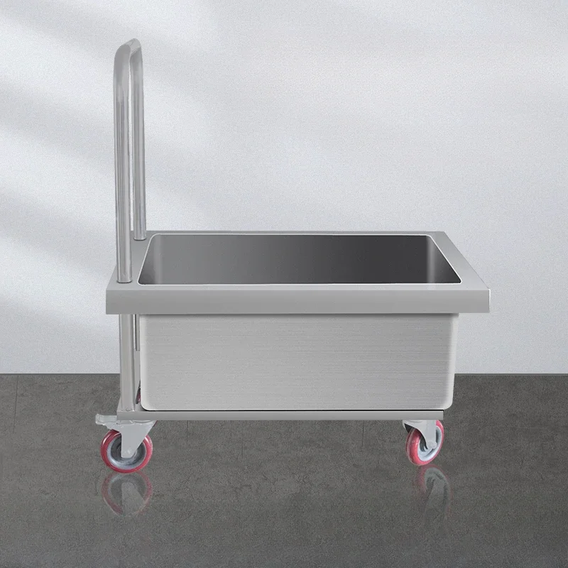 

Stainless steel mop pool movable rectangular sink outdoor pier cloth basin outdoor