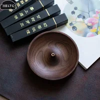 High Quality Solid Wood Incense Holder Handmade For Meditation & Home Decor Natural Grain No Power Needed Spiritual Holiday Gift - Image 3