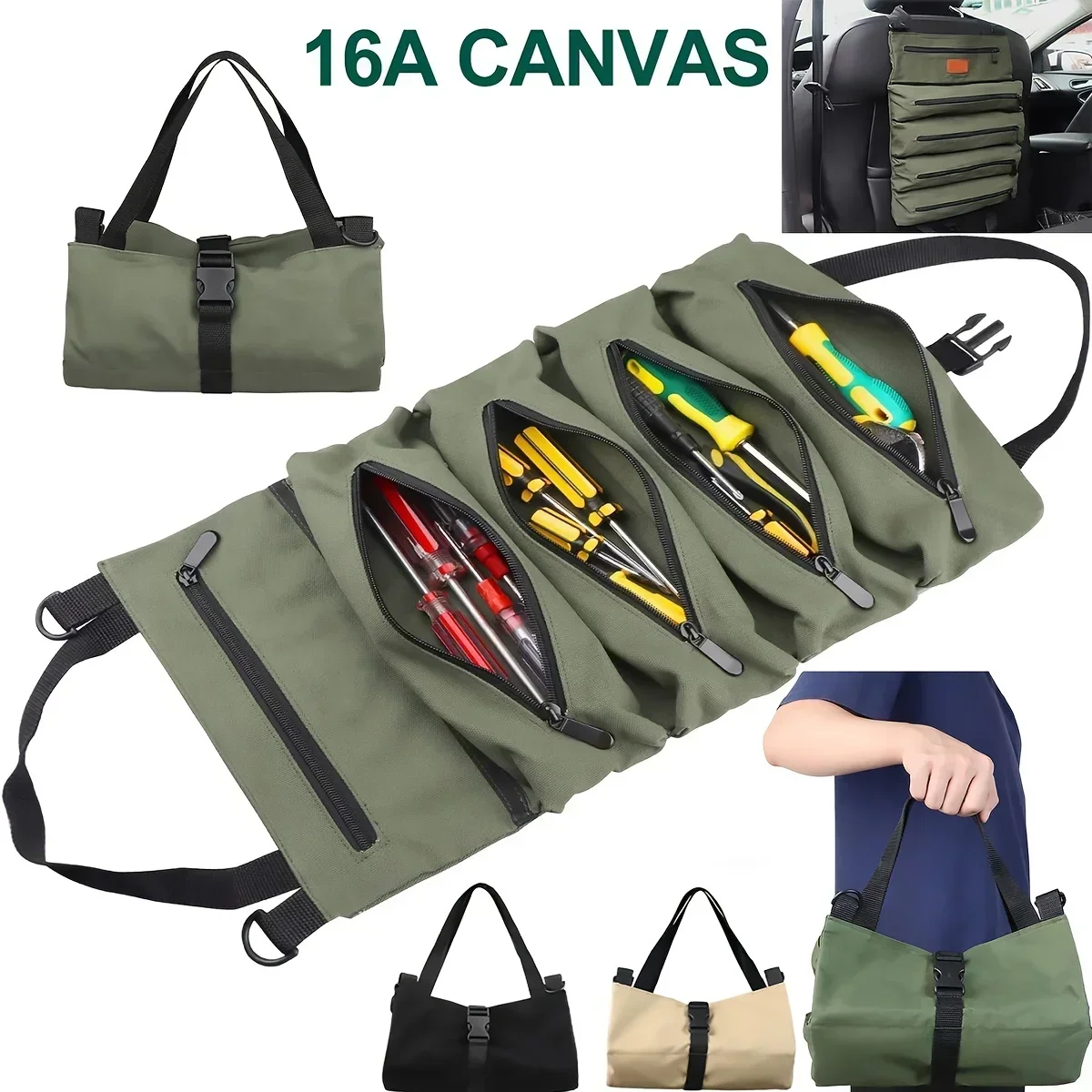 Multi-Purpose Tool Bag Multi Pocket Portable Small Tools Organizer