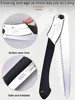 folding logging saw 14inch manganese steel For Wood Branches Cutting Tree Trimming Bamboo Pruning Bone 3 sided tooth safety lock 4