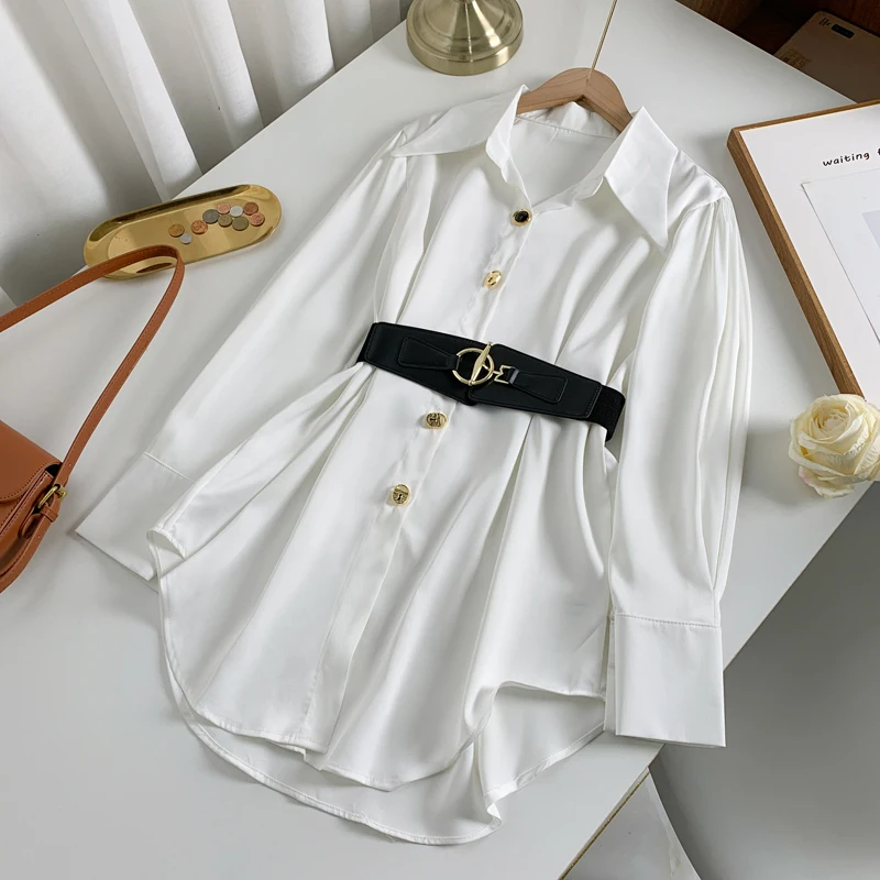 Blusa Larga Blusa Con Cinto Set Blusa Larga Cinto Pantalon