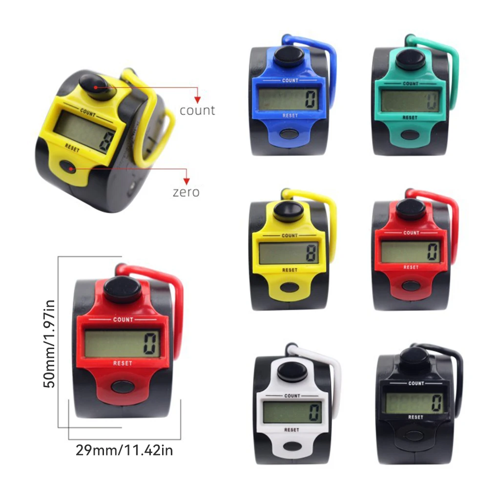 Hand Tally Counter hand tally counter Tally Counter Hand Held Knit Row Clickers 5 Digit Number Handheld Manual LCD Electronic Sports Counting Tool