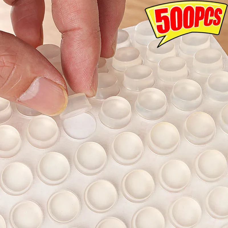 Silicone Cabinet Door Bumpers Self-Adhesive Drawer Stop Bumpers Pads Anti-collision Silencer Sticker for Furniture Protective