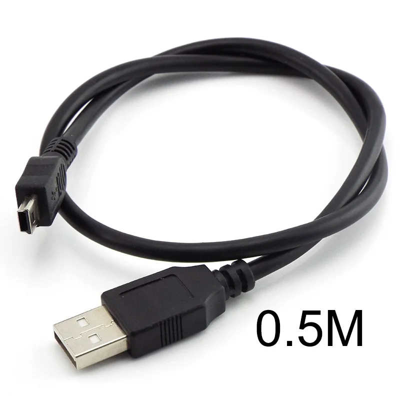 Mini USB Cable T-port mini USB Data Cable 0.3M 0.5M 1.5M 3M