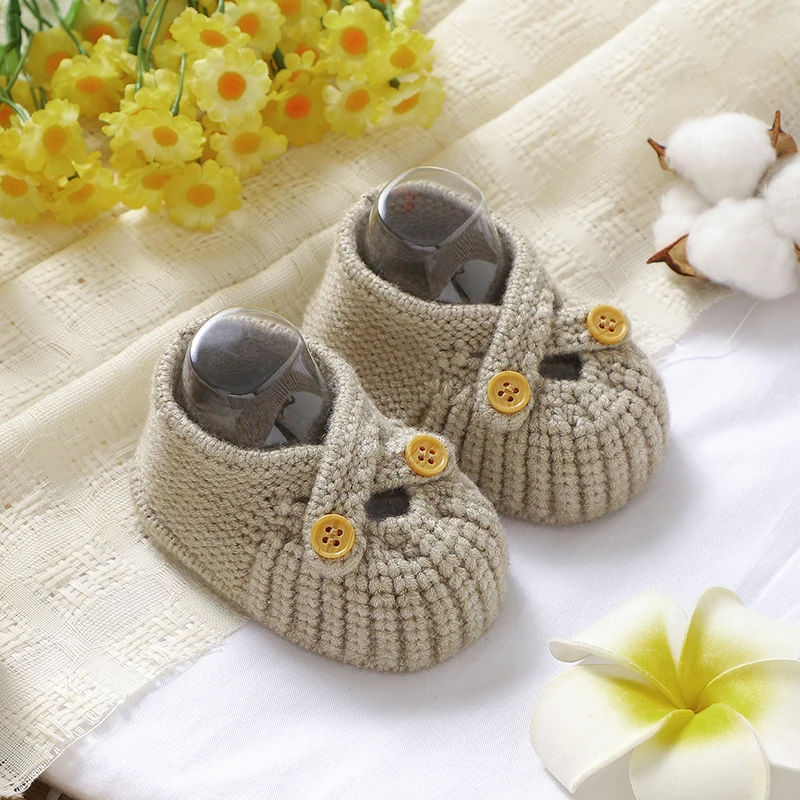 Infant Baby Shoes Knit Newborn Boy Girl Footwear Fashion Breathable 0-18M Toddler Clothes Accessories Super Soft First Bed Boots 5