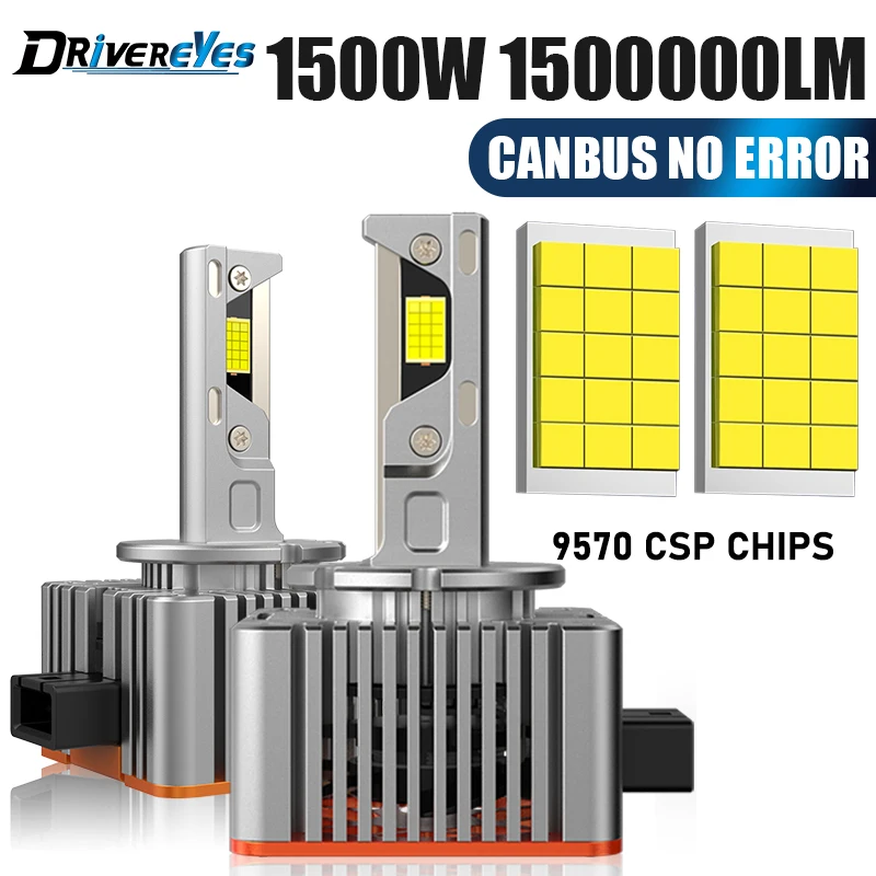 D1S D2S D4S D3S 15000W LED Headlight HID Canbus D1R D2R D3R D4R D5S D8S 30pcs CSP LED Xenon Bulbs Turbo Car Motorcycle Lamp 12V