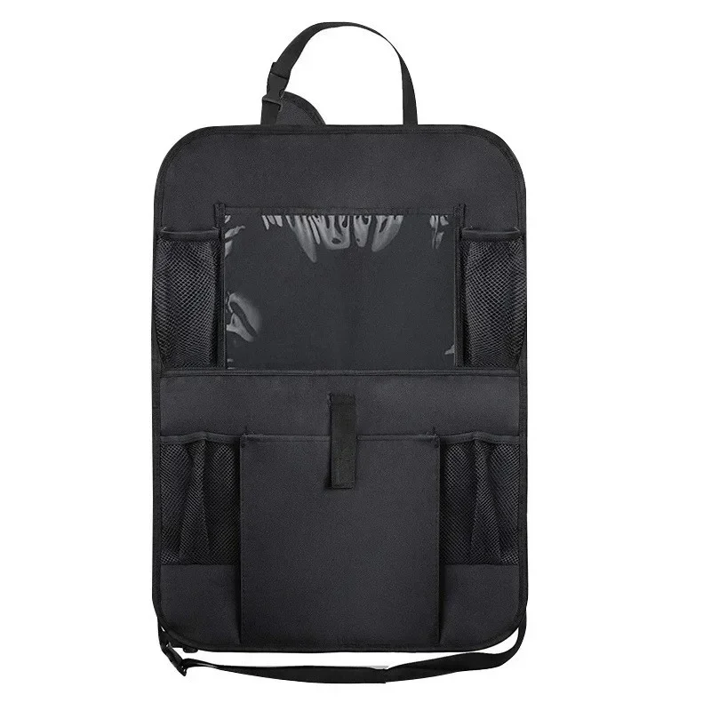 1pcs Car Storage Bag Auto Seat Cover Cushion Children Anti Kick Bag Car Seats Back Organizer with Touch Screen Tablet Holder