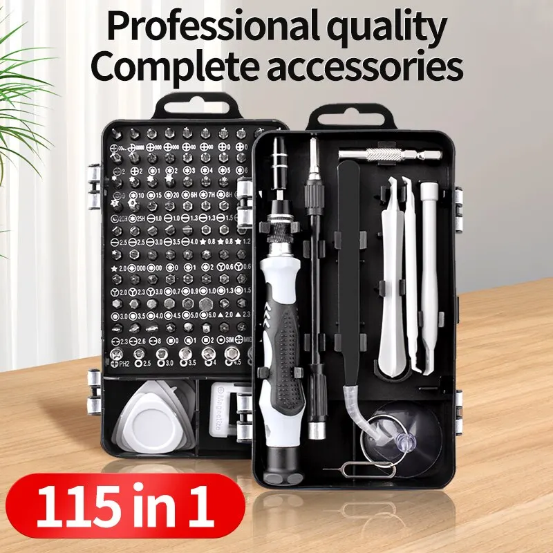 Generic Jeu De Tournevis 115 En 1 Outils De Quincaillerie Outil De Reparation Multifonctions 31612608