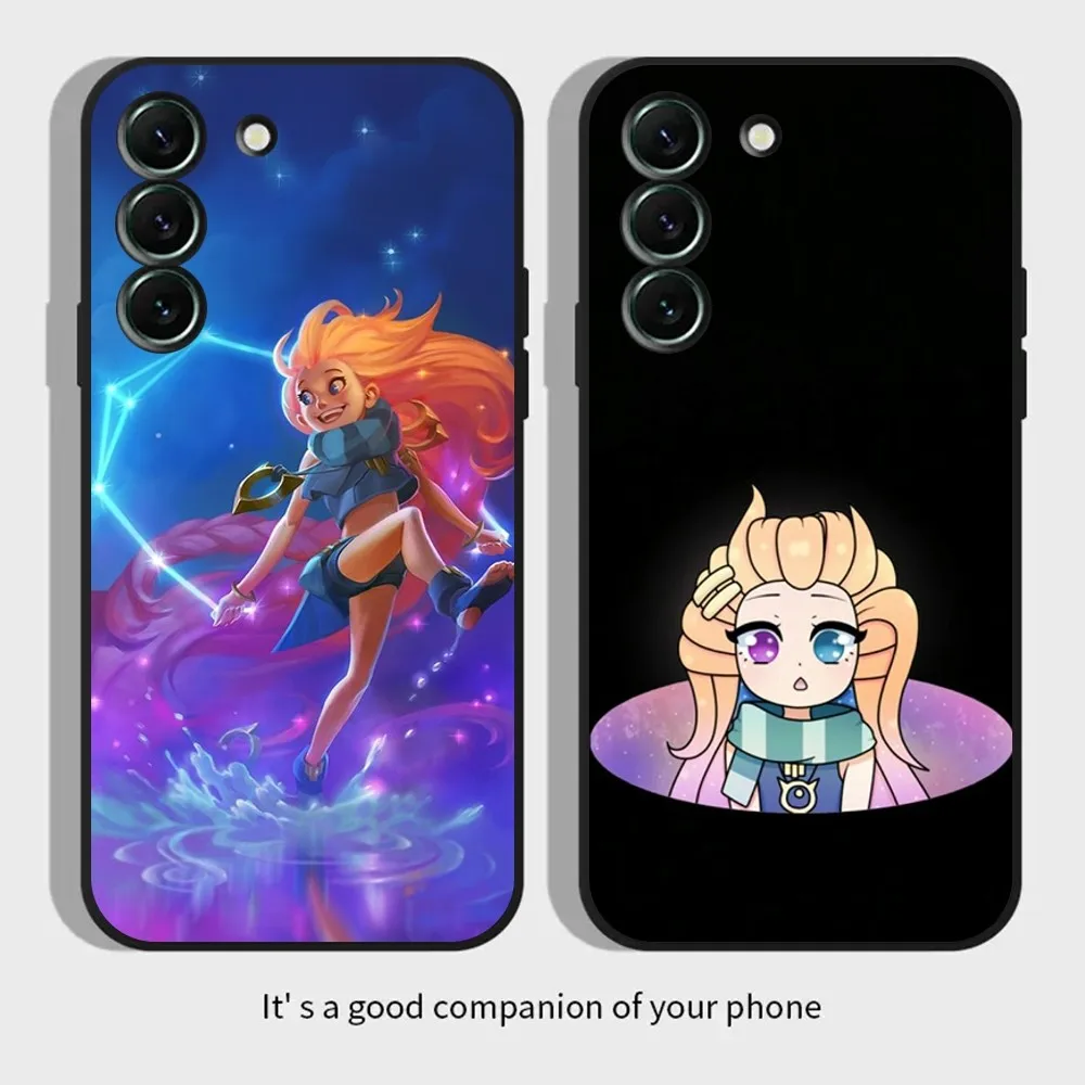 Custodia Per Telefono League Of Legends Z-Zoe Per Samsungs23,S22,S21,S20 Ultra Pro S10,S30Plus,20 Cover Ultra Nera
