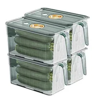 Boîte de rangement de tri pour réfrigérateur, œufs, fruits et légumes, sous-emballage de stockage de qualité alimentaire, boîte de conservation des frais 5