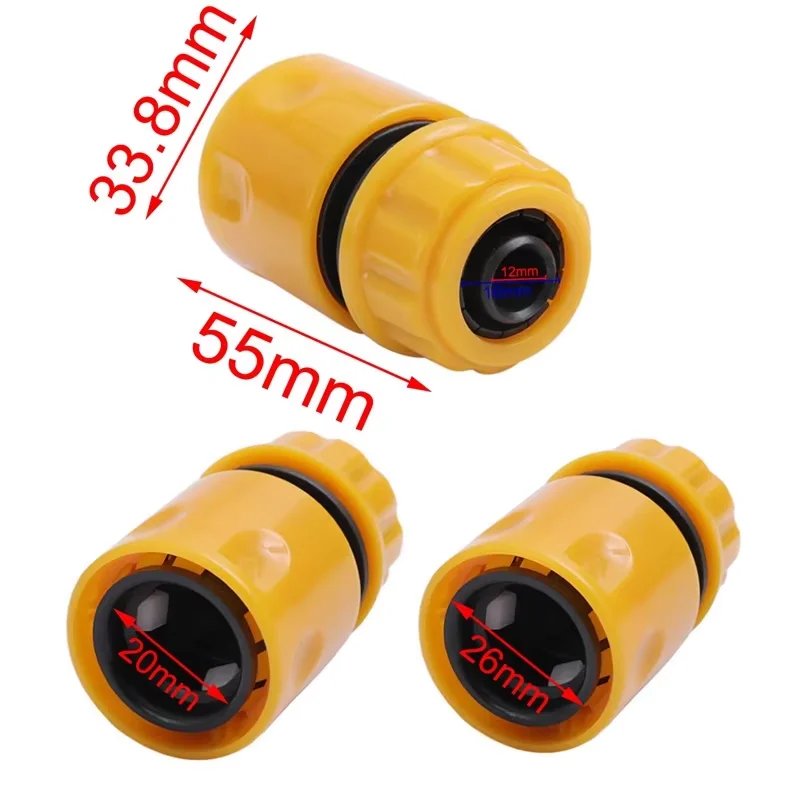 thumbnail image 2 of ERKOON 8er Double Ale Hose Connector Set 1/2 Inch Two Way Hose Extender Extension Hose 2 of 13