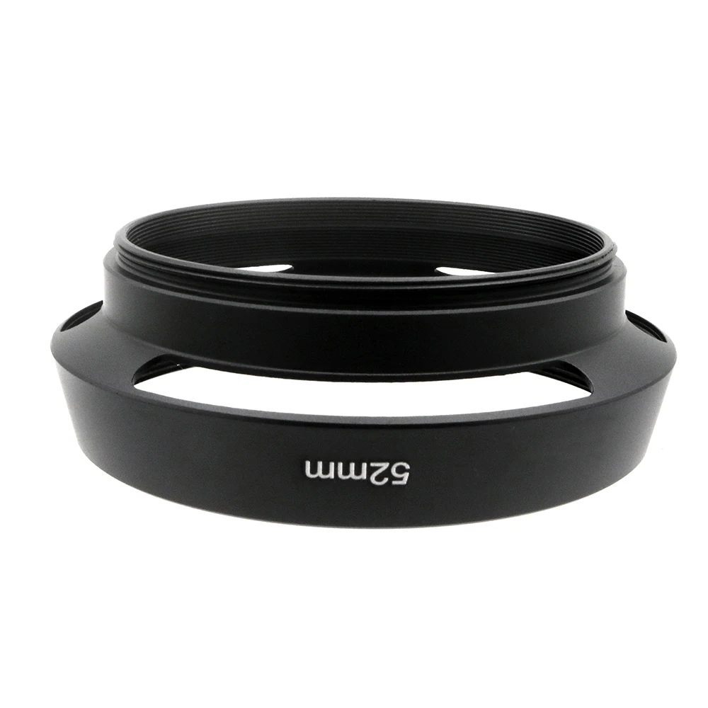 Universal Metal Vented Camera Lens Hood Screw-in Protector
